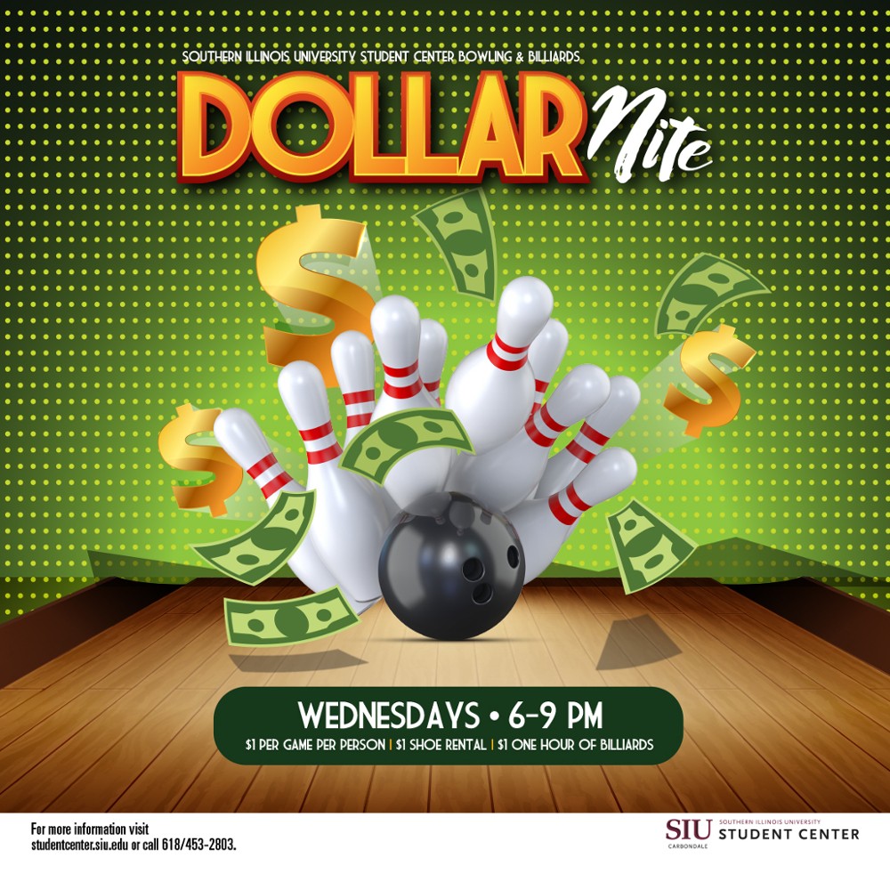 Dollar Nite - Wednesdays 6 - 9pm. 