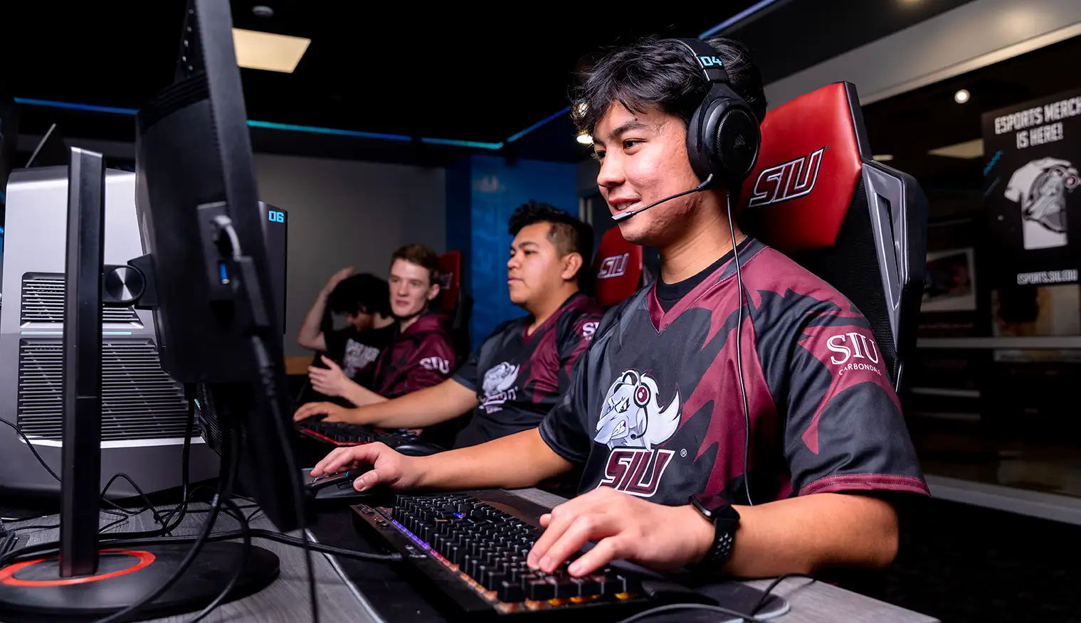 esports player at computer