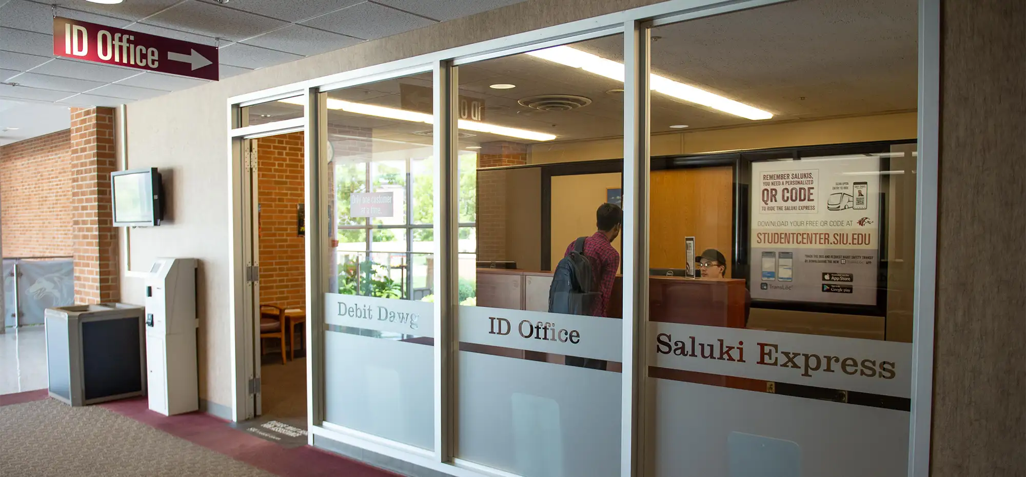 exterior of id card office in the student center