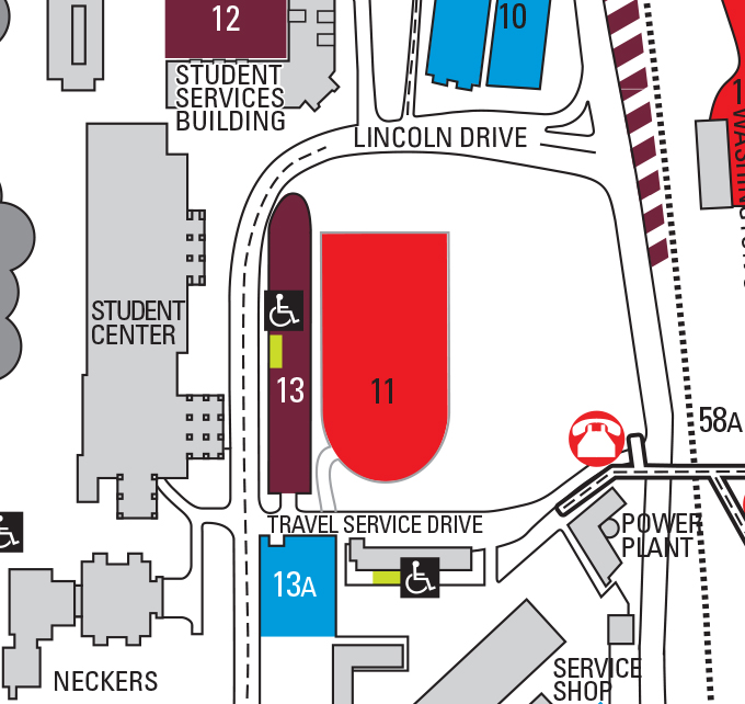 map of parking lot