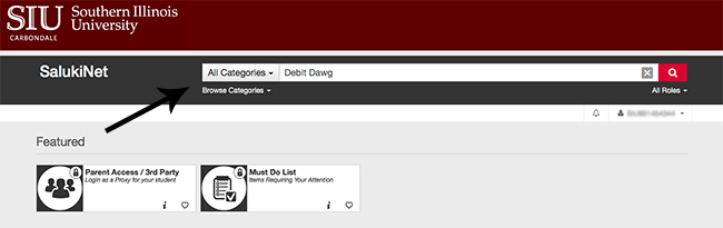 Debit Dawg Search Bar