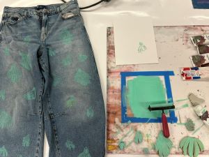Printing on jeans