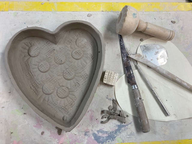 Handbuilt ceramic tray